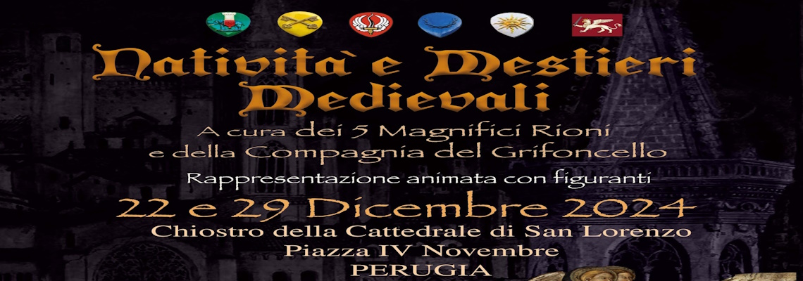 playbill Nativity and Medieval Crafts - Perugia